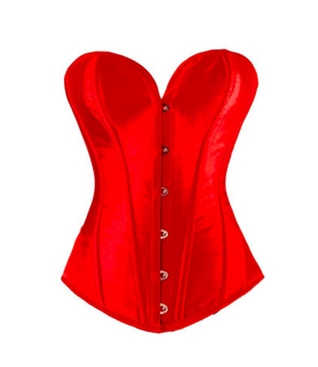 Weekendtas Airco video Sexy rood corset - ClassyWear