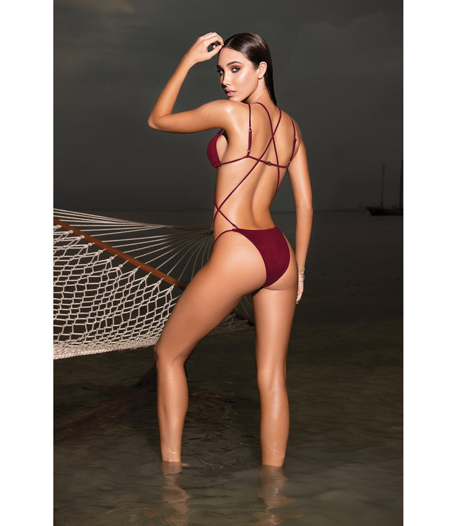 Exclusieve Monokini bodeaux