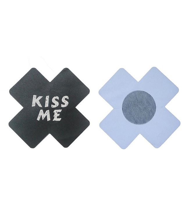 Zwarte tepelplakkers (kiss me)