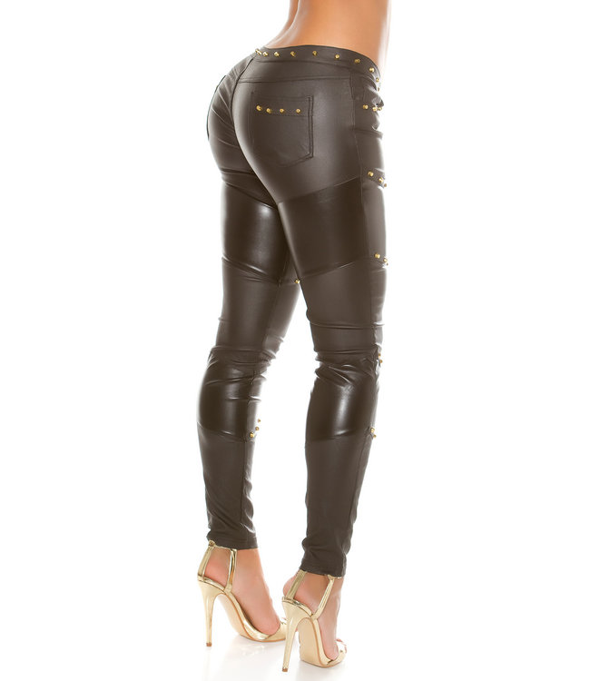 Zwarte broek met studs