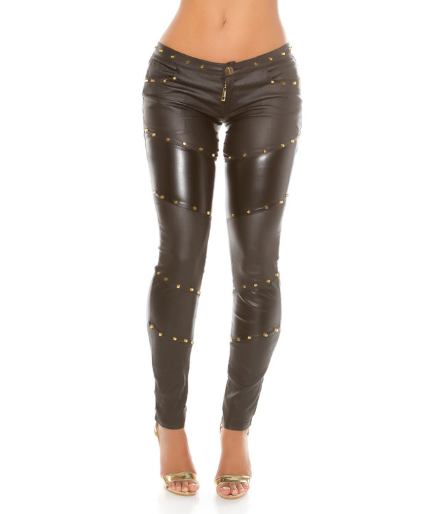 Zwarte broek met studs