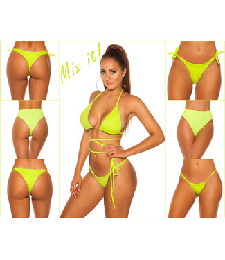 ClassyWear Mix it-Bikini top neon groen