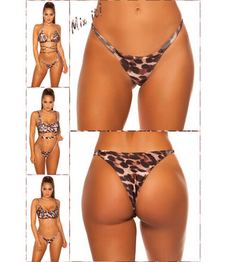 ClassyWear Sexy Brazilian bikini broekje (Panterprints)