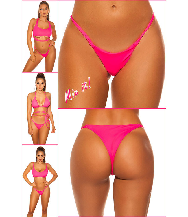 ClassyWear Sexy Brazilian bikini broekje (Neonpink)