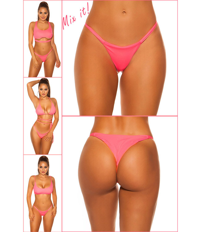 Sexy Brazilian bikini broekje- koraal