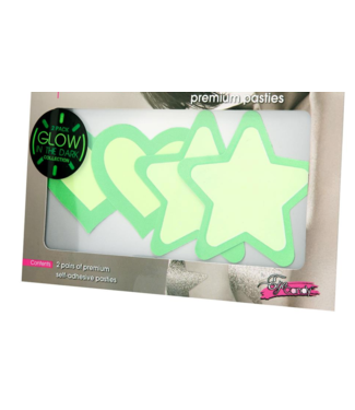 ClassyWear GLOW IN THE DARK TEPELPLAKKER (2 paar)