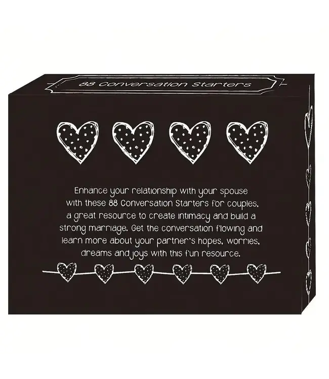 Tafel spel kaarten voor couple - 88 kaarten