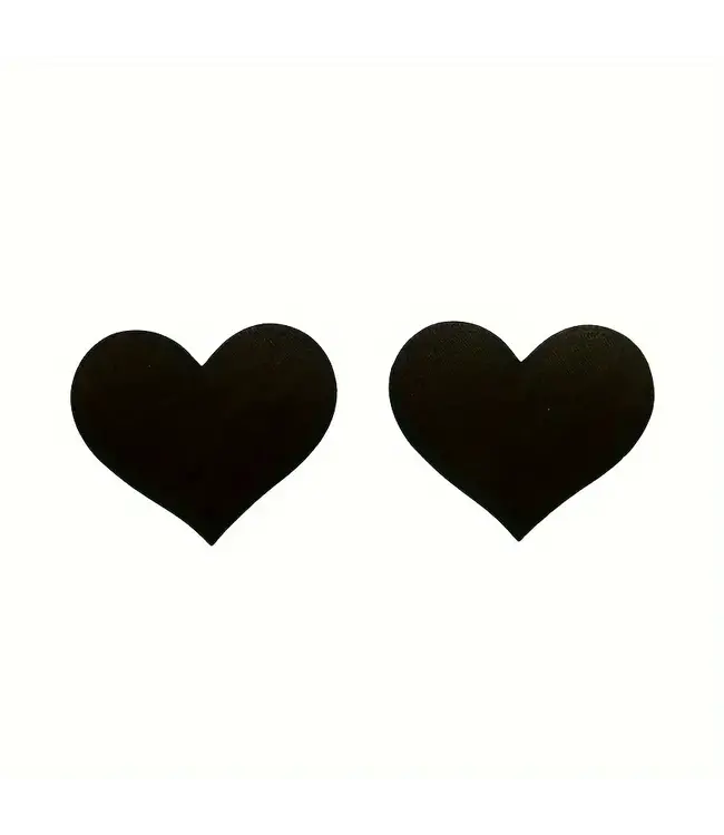 Satijnen zwarte haartje tepelplakker