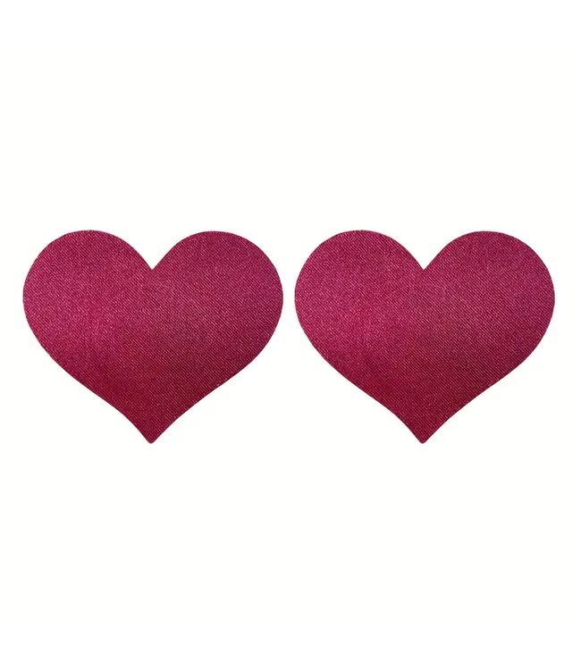 Satijnen haartje tepelplakker - burgundy