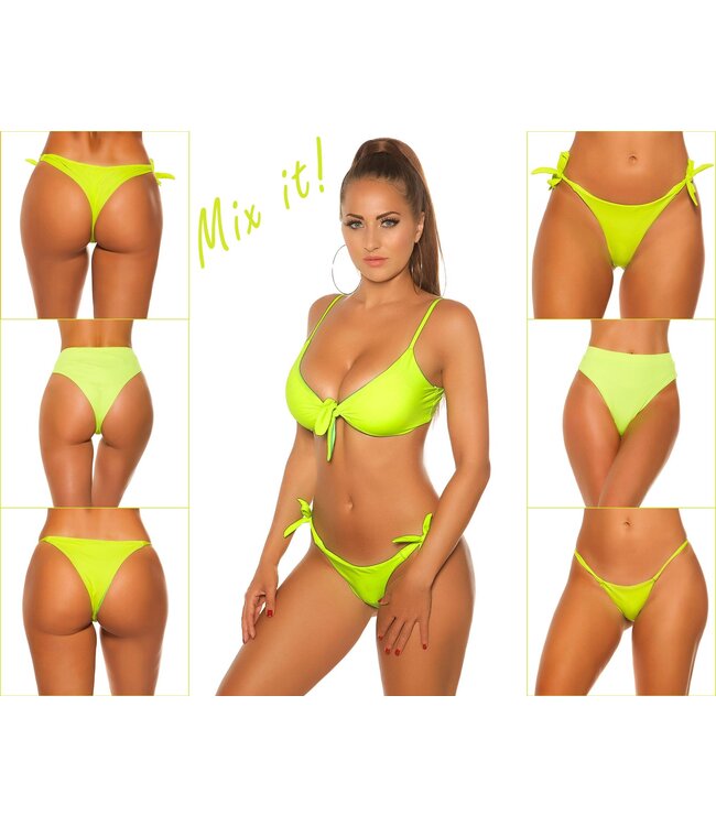 Mix it! Sexy bikini topje - neongeel