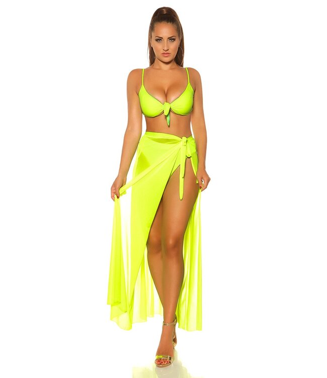 Mix it! Sexy bikini topje - neongeel