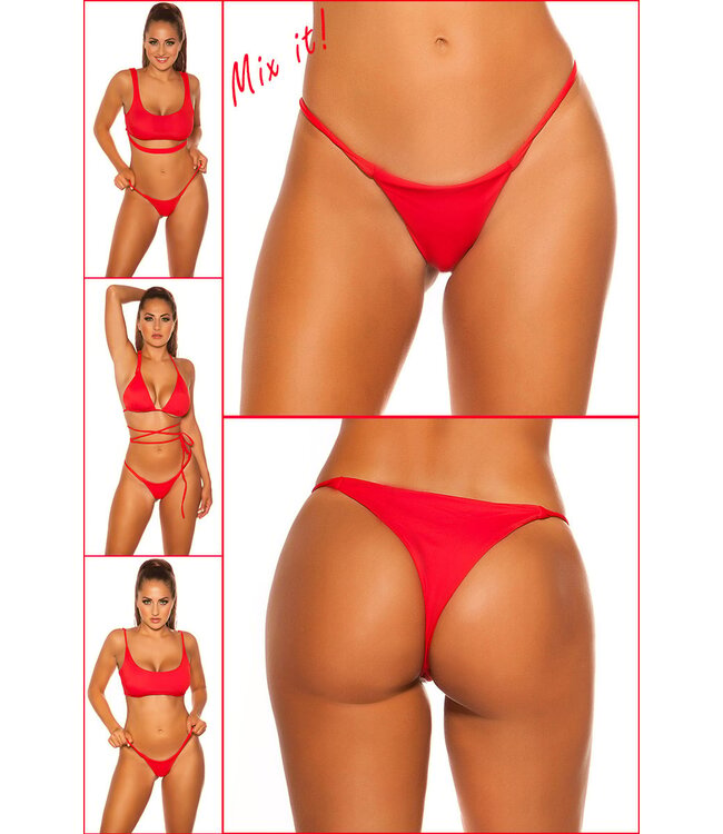 Sexy Brazilian bikini broekje- rood