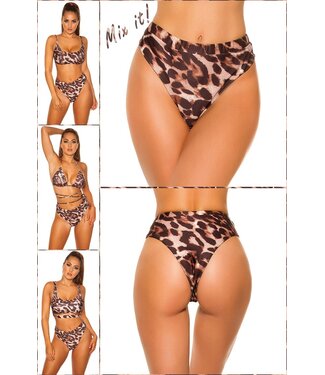ClassyWear Mix it! Bikini broekje met hoge taille - leo