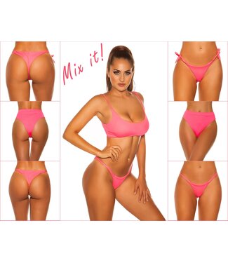 ClassyWear Mix it! Sexy bikini top met adjustable straps - koraal