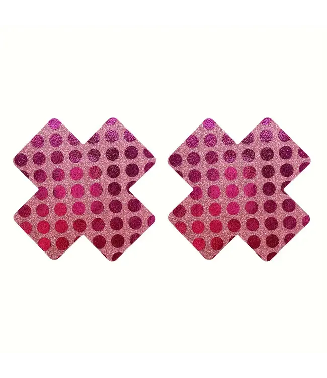 Sexy glitter 'SWEET KRUIS' tepelplakker - roze