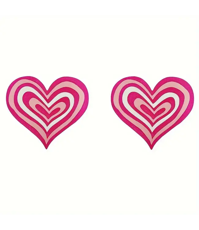 Sexy 'HAPPY HEART' tepelplakker - roze