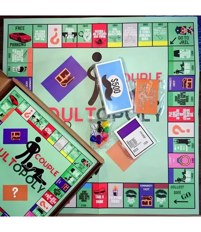 Sexy erotic couple table game (english)