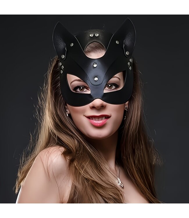 Sexy 3-delige Erotic Accessoires PU leren set - zwart