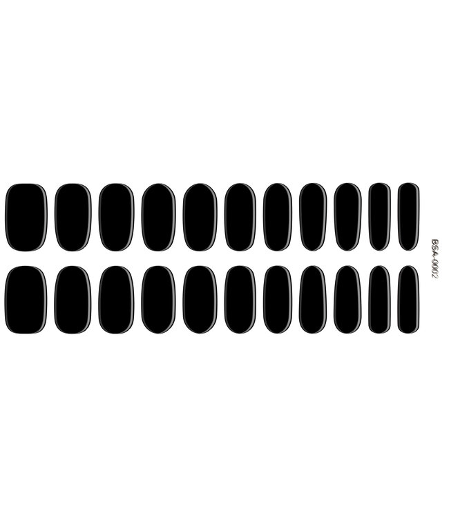 Gel Nail Wraps & Gellak Stickers Liquorice gel strips Manicure