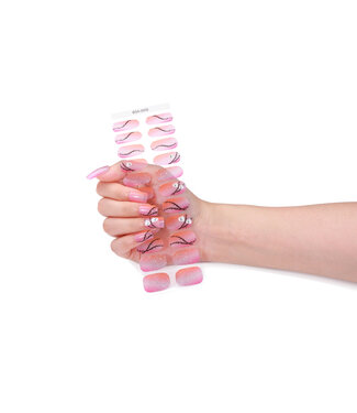 ClassyWear Gel Nail Wraps & Gellak Stickers PINKY SPOOKY gel strips Manicure