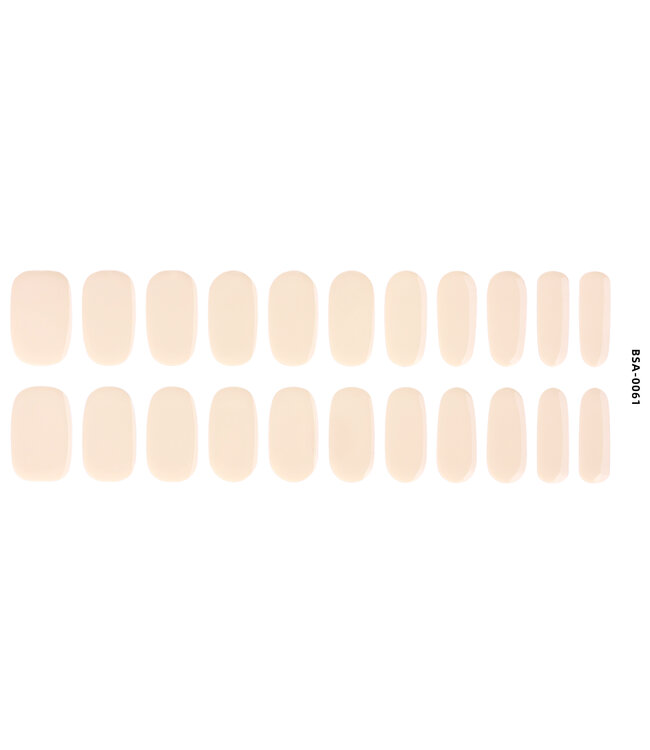 Gel Nail Wraps & Gellak Stickers BLUSH CREAM gel strips Manicure