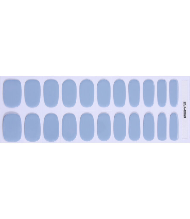 Gel Nail Wraps & Gellak Stickers CHIC BLUE gel strips Manicure