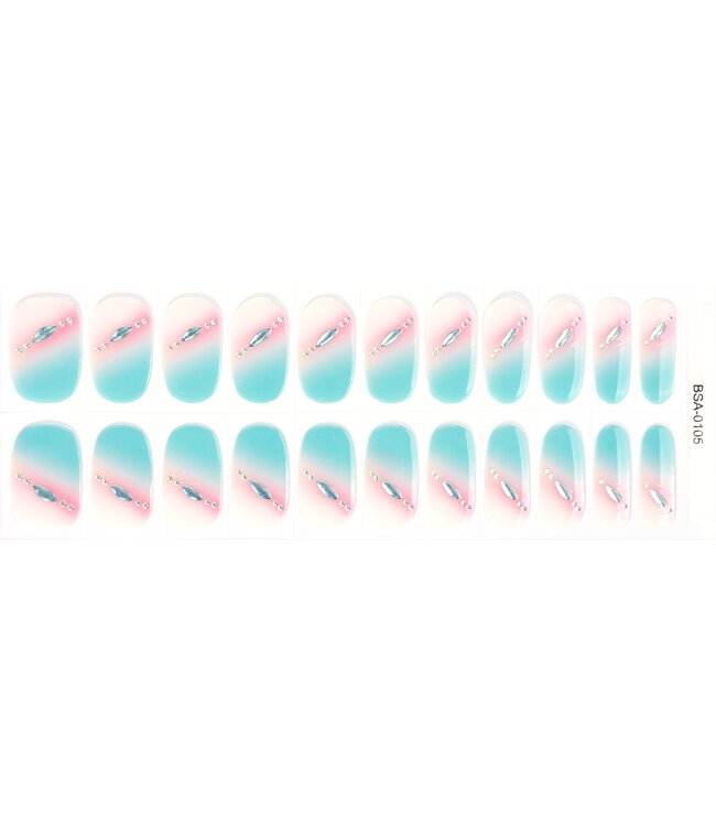 Gel Nail Wraps & Gellak Stickers Cotton Candy gel strips Manicure