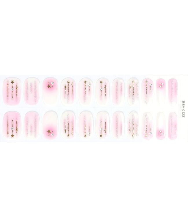 Gel Nail Wraps & Gellak Stickers METEOR SHOWER gel strips Manicure