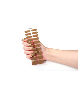 ClassyWear Gel Nail Wraps & Gellak Stickers ICED LATTE gel strips Manicure