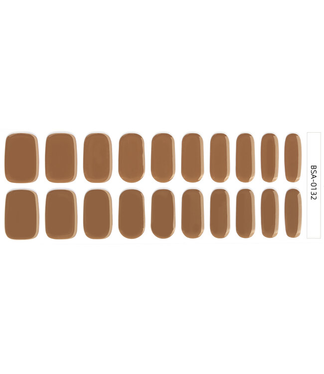 Gel Nail Wraps & Gellak Stickers ICED LATTE gel strips Manicure