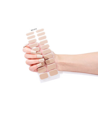ClassyWear Gel Nail Wraps & Gellak Stickers LUXE BEIGE gel strips Manicure