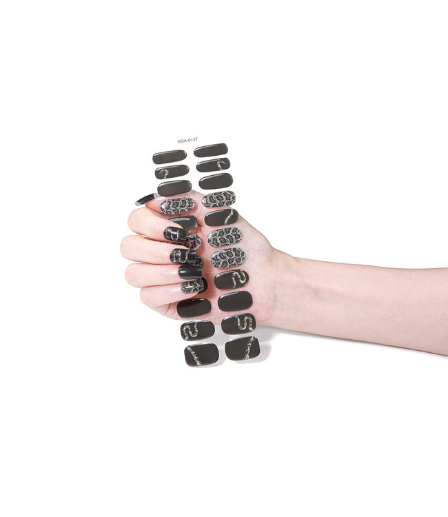 Gel Nail Wraps & Gellak Stickers LUXE SNAKE gel strips Manicure