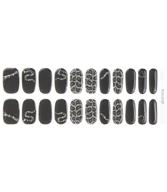 Gel Nail Wraps & Gellak Stickers LUXE SNAKE gel strips Manicure