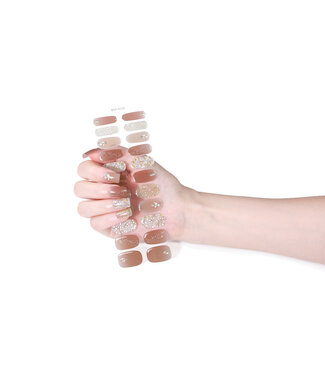 ClassyWear Gel Nail Wraps & Gellak Stickers - GOLDEN DESERT gel strips Manicure