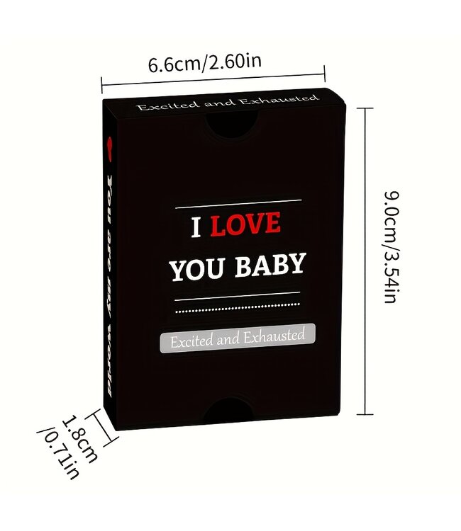 Erotic Accessoires - 'I LOVE YOU BABY' Couple game Kaartspel (Engelse Versie)