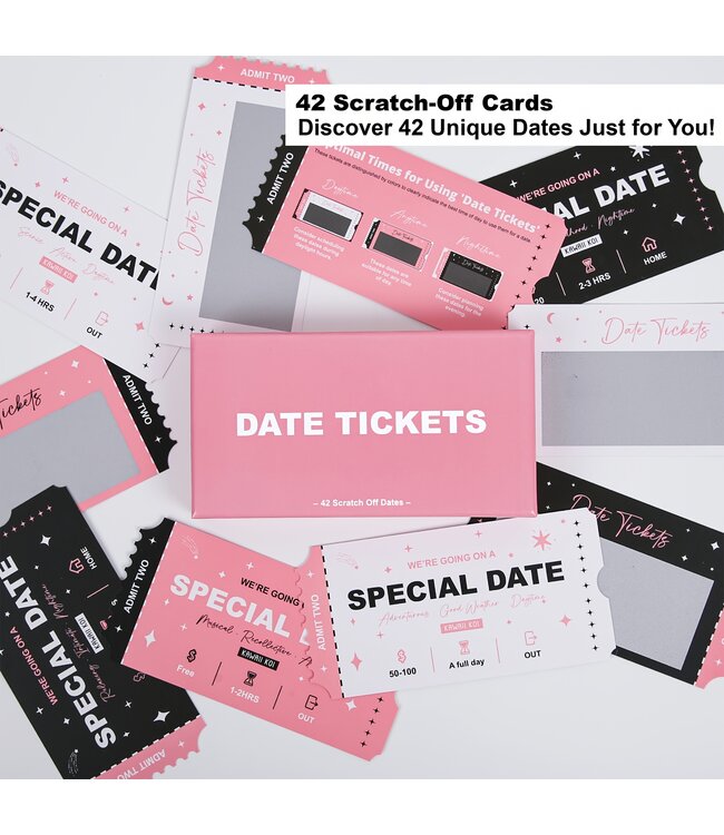 Erotic Accessoires- 42 Date Night Scratch Off Card Games for lovers