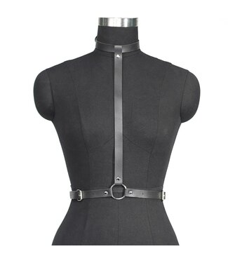 ClassyWear Sexy erotic PU riem lingerie - zwart