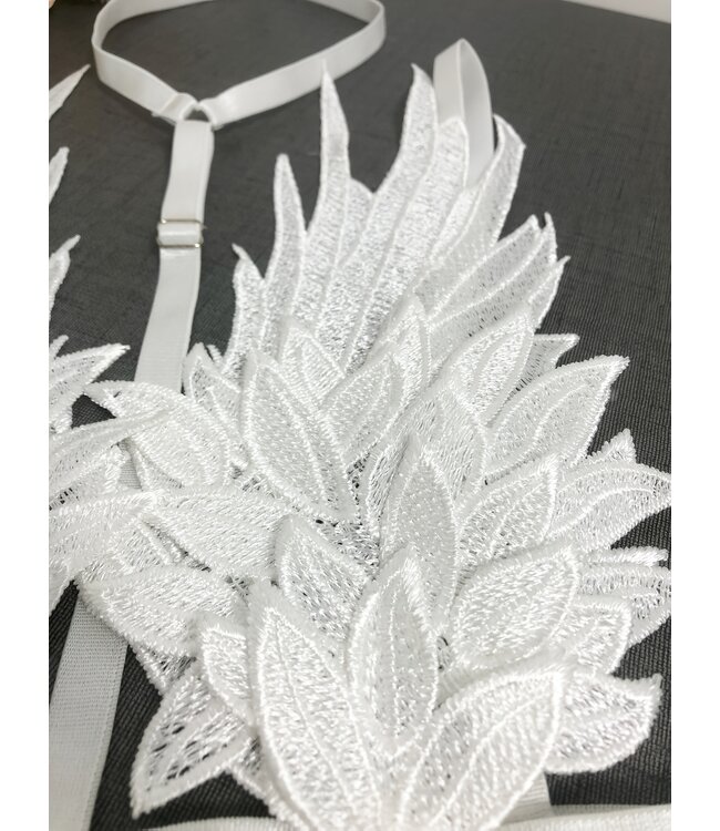 Sexy 'angel' bodysuit lingerie - wit