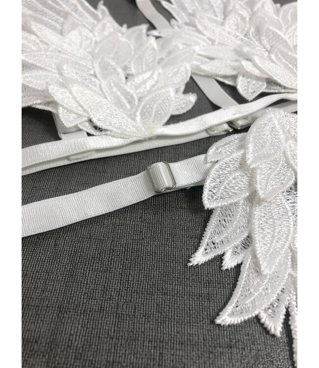 Sexy 'angel' bodysuit lingerie - wit