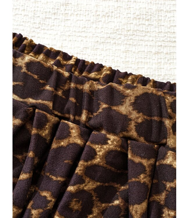 Sexy mesh lingerie panterprints school girl setje - leo