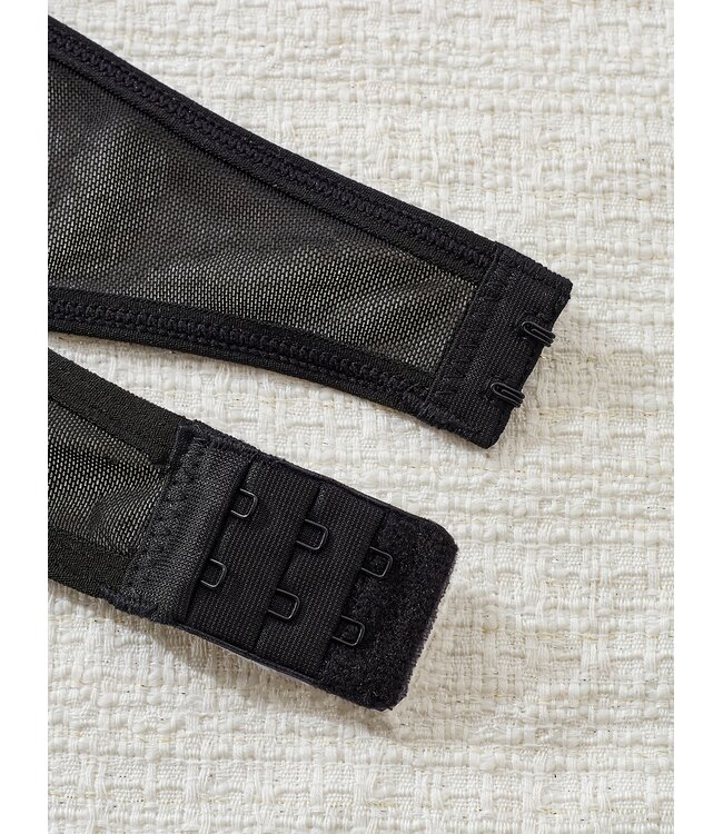 Sexy mesh lingerie panterprints school girl setje - leo