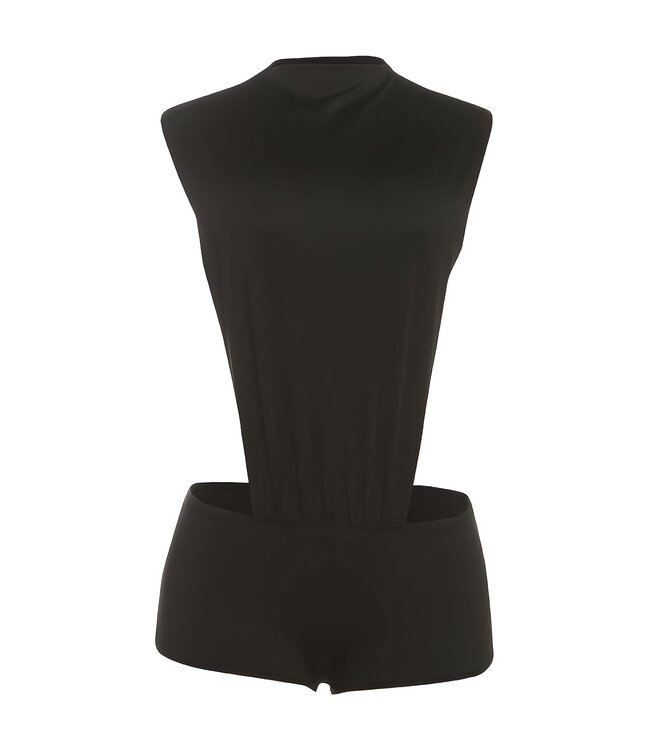 Sexy playsuit met open zijkant - zwart
