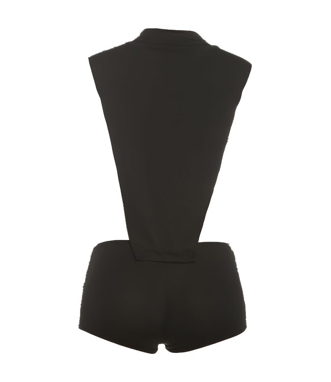 Sexy playsuit met open zijkant - zwart