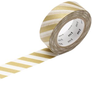 MT washi tape stripe gold 2