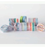 MT washi tape check collage pink