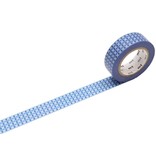 MT washi tape dot stripe blue 10 meter