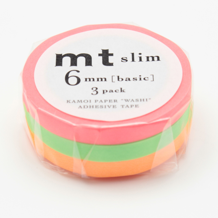 MT washi tape slim set shocking