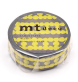 MT washi tape deco Ladder dot yellow