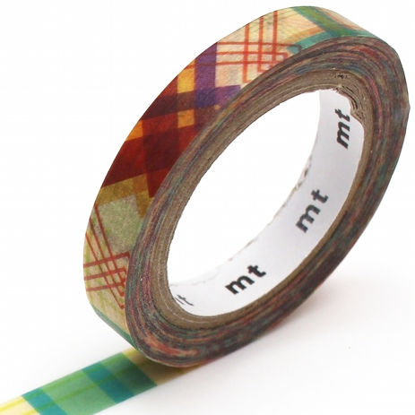 MT washi tape slim Check line