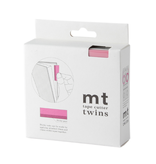 MT washi tape cutter Twins pink x gray